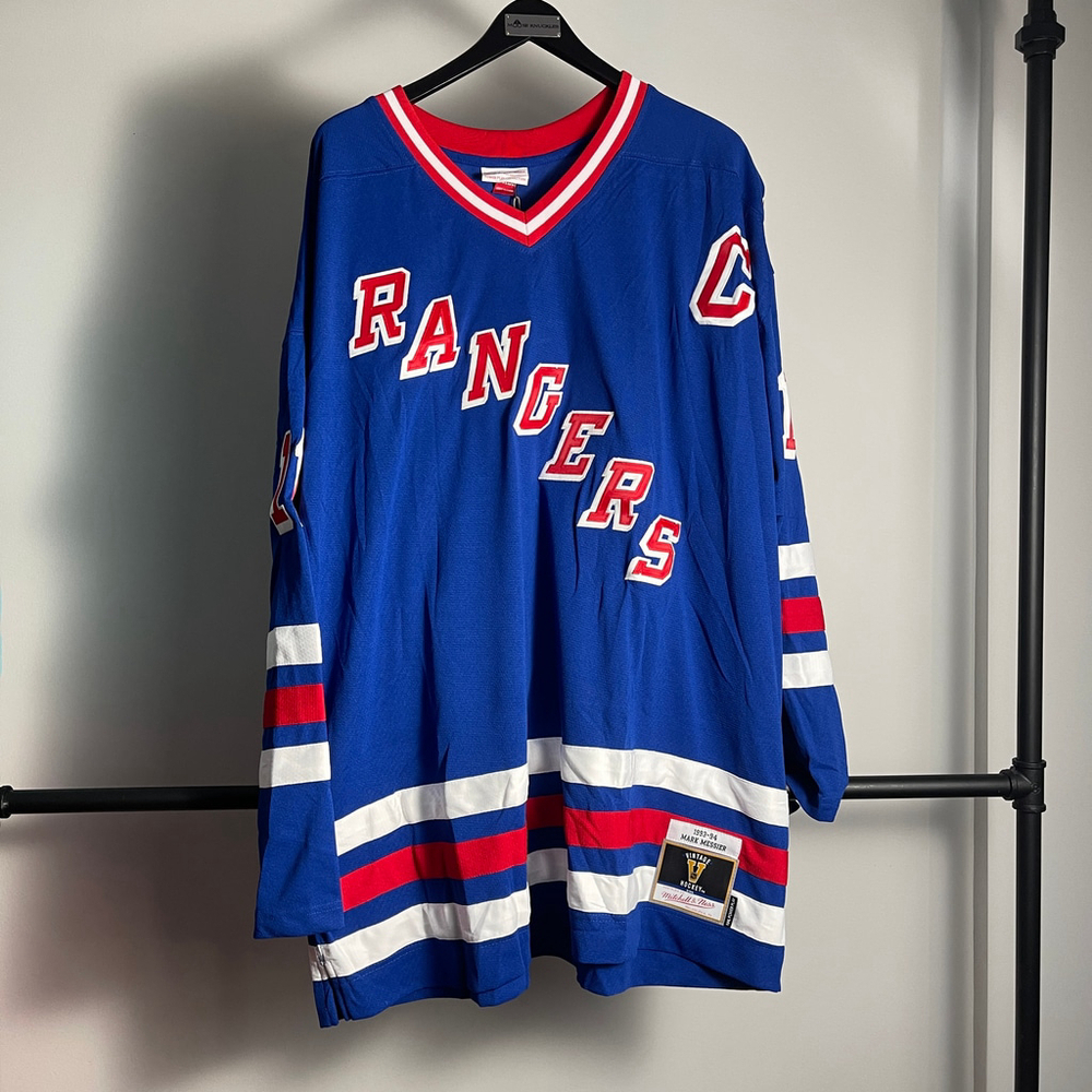 Men's Mitchell & Ness New York Rangers Messier Hockey Jersey Size 2XLB/3XLB